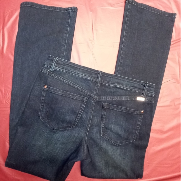 INC Denim BootLeg Reg Fit sz6×33 Dark Blue EUC Like New - Picture 4 of 8
